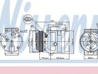 Compresor clima RENAULT MEGANE I BA0 1 NISSENS 89063