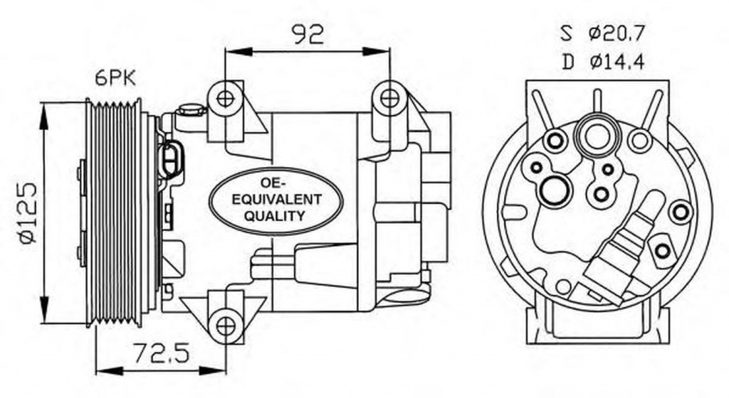 Compresor clima RENAULT MEGANE II combi KM0 1 NRF 32208