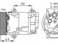 Compresor clima RENAULT MEGANE II combi KM0 1 NRF 32424G