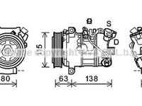 Compresor clima RENAULT MEGANE III hatchback BZ0 AVA RTK491