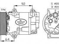 Compresor clima RENAULT Scenic I JA0 1 NRF 32424