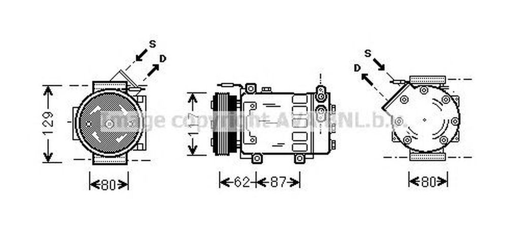 Compresor clima RENAULT TWINGO I C06 AVA RTK076