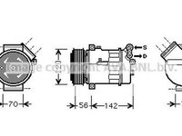 Compresor clima SAAB 9-3 Cabriolet YS3F AVA SBK067