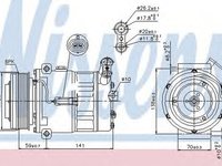 Compresor clima SAAB 9-3 Cabriolet YS3F NISSENS 89343