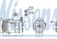 Compresor clima SAAB 9-3 Cabriolet YS3F NISSENS 89124