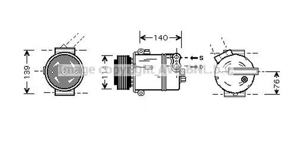 Compresor clima SAAB 9-3 combi YS3F AVA OLK451