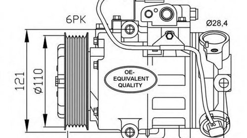 Compresor clima SKODA FABIA 6Y2 NRF 32225