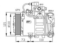 Compresor clima SKODA FABIA Combi 6Y5 NRF 32225G