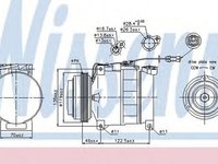 Compresor clima SKODA SUPERB 3U4 NISSENS 89045