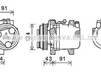 Compresor clima SUBARU IMPREZA hatchback AVA SUK109