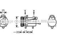 Compresor clima SUZUKI VITARA Cabrio ET TA AVA SZK069