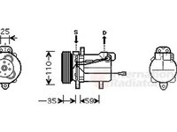 Compresor clima SUZUKI VITARA Cabrio ET TA VAN WEZEL 5200K069