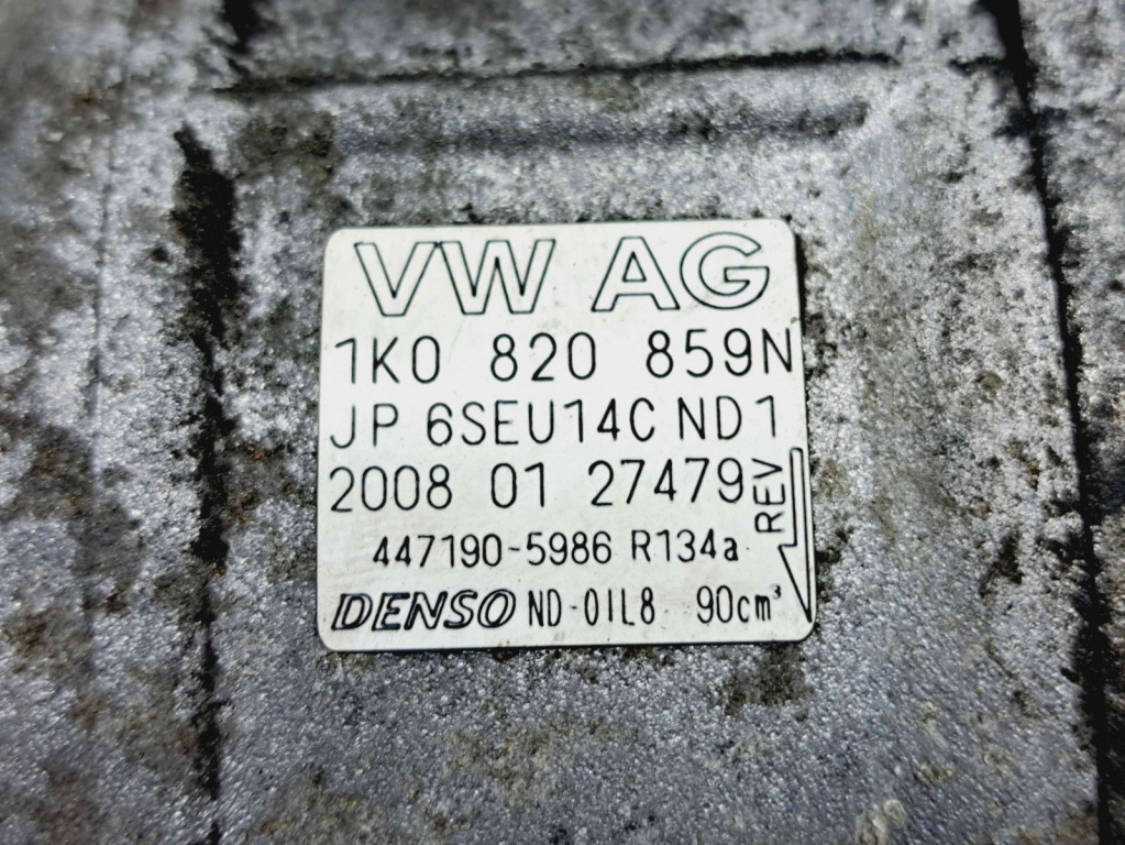 Compresor clima Volkswagen Eos (1F7, 1F8) [Fabr 2006-2015] 1K0820859N 1.4 Benz CAXA 90KW / 122CP 1.4 Benz CAXA 90KW / 122CP