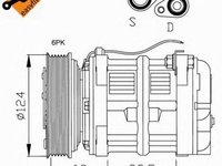 Compresor clima VOLVO S40 I VS NRF 32038