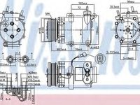 Compresor clima VOLVO S40 II MS NISSENS 89327