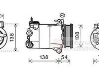 Compresor clima VOLVO S60 II VAN WEZEL 1800K478 PieseDeTop