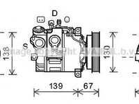 Compresor clima VOLVO S80 II AS AVA VOK167