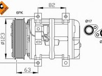 Compresor clima VOLVO XC70 CROSS COUNTRY NRF 32112G