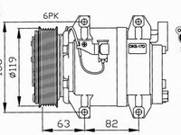 Compresor clima VOLVO XC90 I NRF 32211G