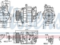 Compresor clima VW AMAROK 2H S1B NISSENS 890173