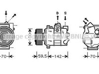 Compresor clima VW BEETLE 5C1 AVA VWK220