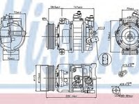 Compresor clima VW BEETLE 5C1 NISSENS 89211