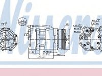 Compresor clima VW BORA combi 1J6 NISSENS 89025