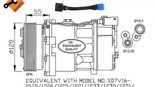 Compresor clima VW GOLF IV 1J1 NRF 32064 Pies