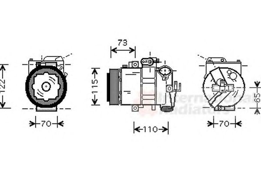 Compresor clima VW GOLF IV Variant 1J5 VAN WEZEL 7600K018