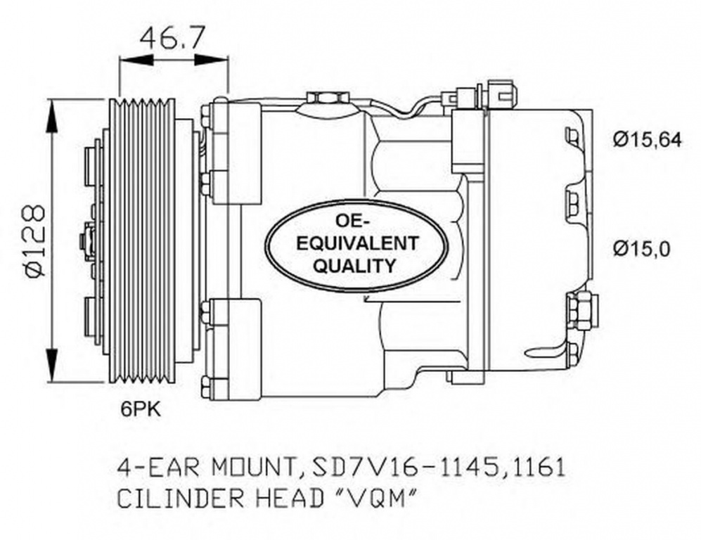 Compresor clima VW LT 28-35 II bus 2DB 2DE 2DK NRF 32489