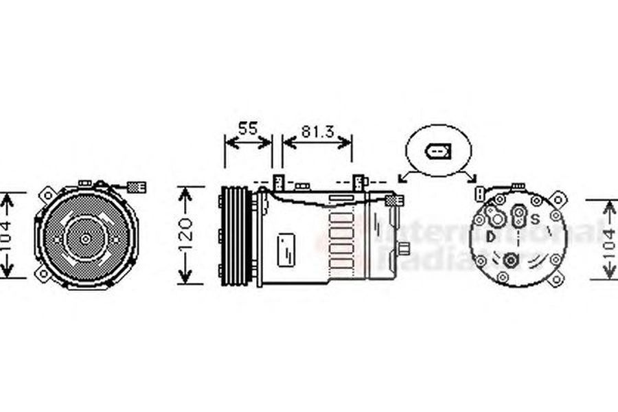 Compresor clima VW NEW BEETLE 9C1 1C1 VAN WEZEL 0300K003