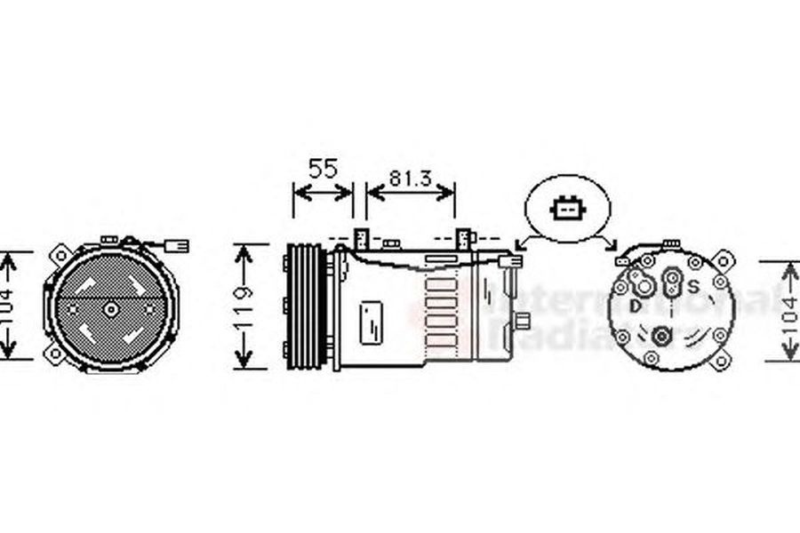 Compresor clima VW NEW BEETLE 9C1 1C1 VAN WEZEL 0300K001