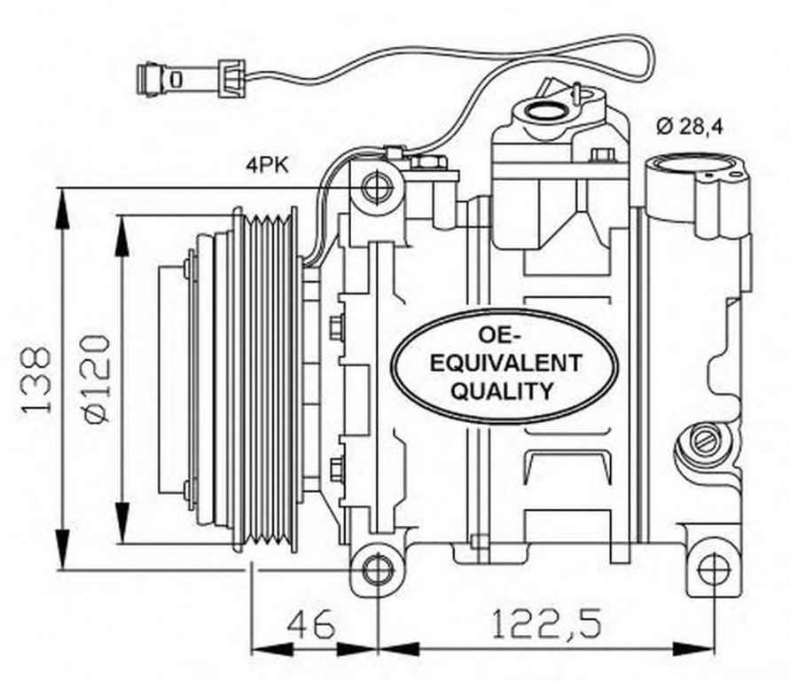 Compresor clima VW PASSAT Variant 3B5 NRF 32167
