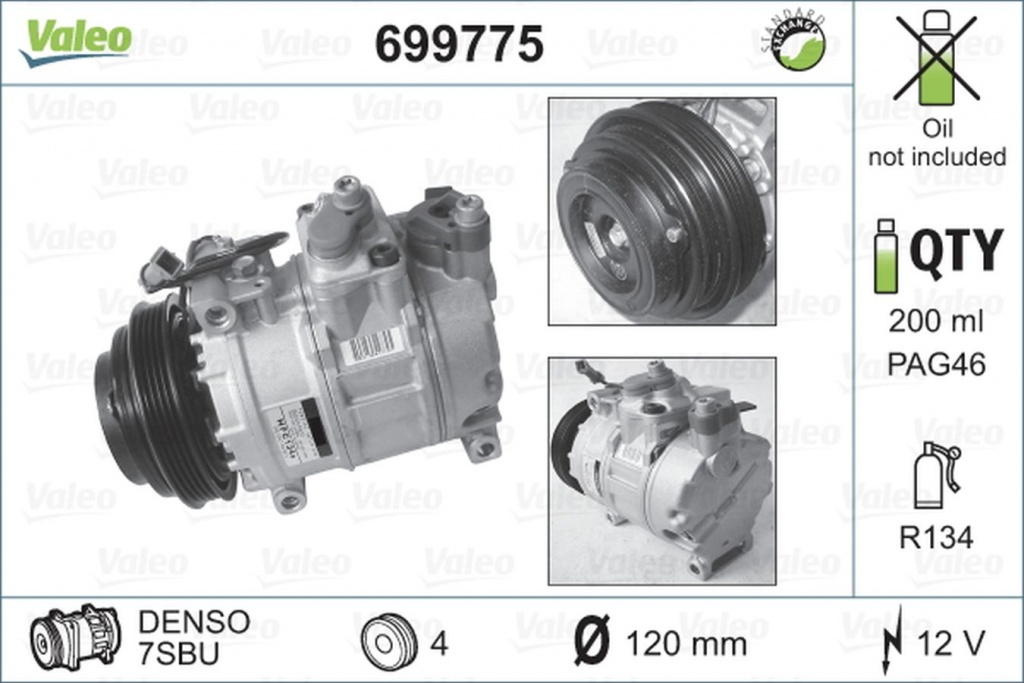 Compresor clima VW PASSAT Variant 3B6 VALEO 699775 PieseDeTop