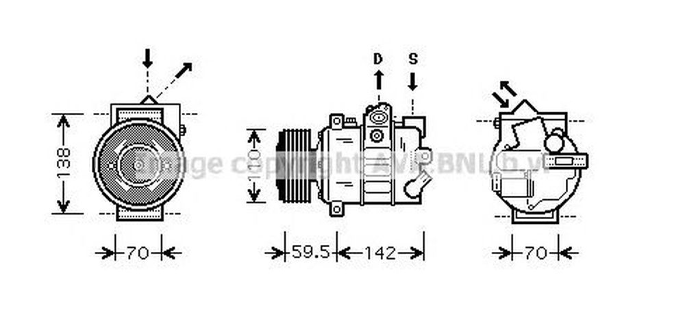 Compresor clima VW PASSAT Variant 3C5 AVA VWK220