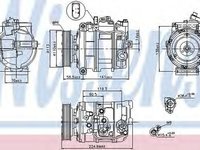 Compresor clima VW PHAETON 3D NISSENS 89091