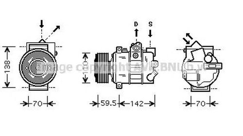 Compresor clima VW TIGUAN US AVA VWK220