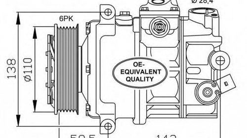 Compresor clima VW TIGUAN US NRF 32147