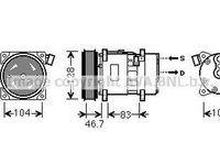 Compresor clima VW TRANSPORTER IV bus 70XB 70XC 7DB 7DW 7DK AVA VWK309