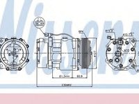 Compresor clima VW TRANSPORTER IV platou sasiu 70XD NISSENS 89061