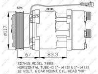 Compresor climatizare 32779 NRF pentru Fiat Ducato CitroEn Jumper CitroEn Relay Peugeot Boxer