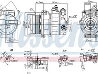 Compresor climatizare 890304 NISSENS pentru Mercedes-benz C-class Mercedes-benz E-class
