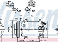 Compresor climatizare 890682 NISSENS pentru Hyundai I20