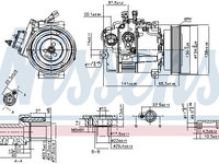 Compresor climatizare 89462 NISSENS pentru Volvo Xc90