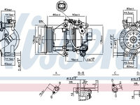 Compresor climatizare 89554 NISSENS