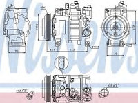 Compresor, climatizare AUDI A4 (8E2, B6) (2000 - 2004) NISSENS 89049