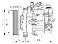 Compresor, climatizare AUDI A5 Cabriolet (8F7) (2009 - 2016) NRF 32512 piesa NOUA