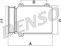 Compresor, climatizare Citroen C4 cupe (LA_), Citroen C4 I (LC_), Citroen C4 Picasso I (UD_) - DENSO DCP21014