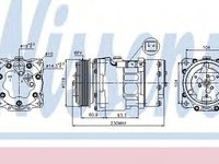 Compresor, climatizare CITROEN XSARA Estate (N2) (1997 - 2010) NISSENS 89032 piesa NOUA