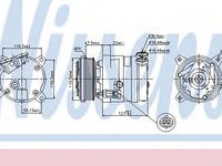 Compresor, climatizare DAEWOO LEGANZA (KLAV) (1997 - 2004) NISSENS 89257 piesa NOUA